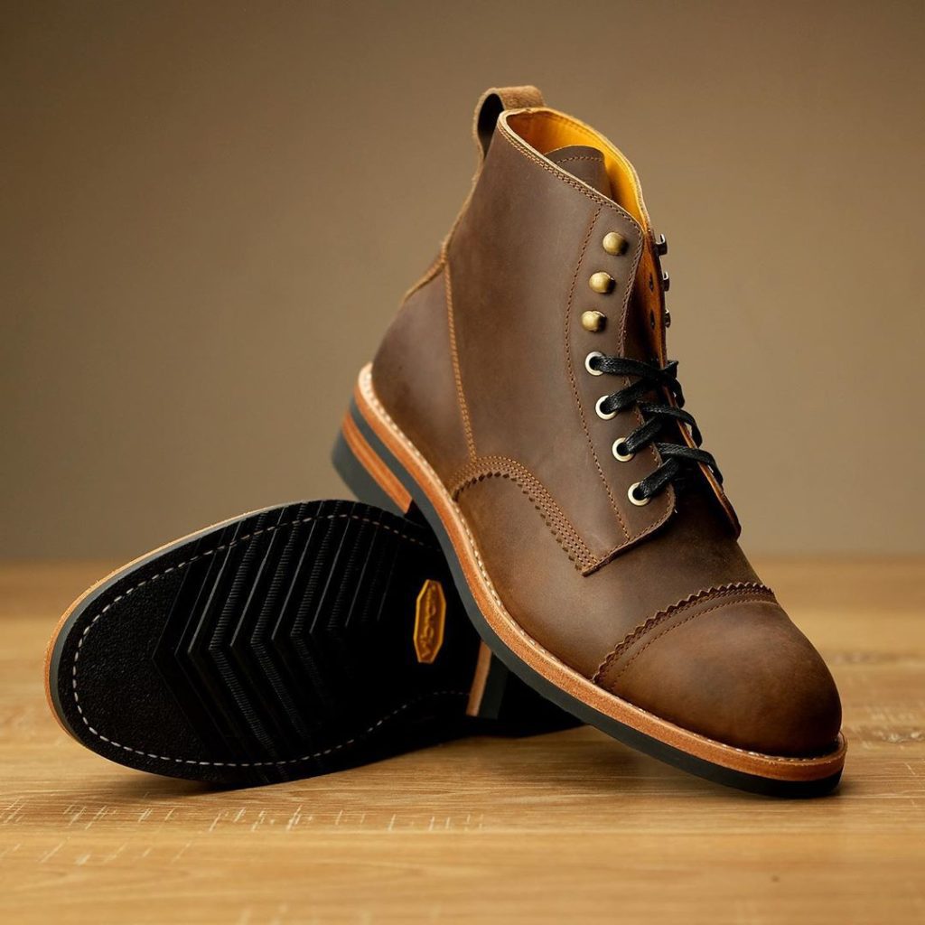 vibram brown boots